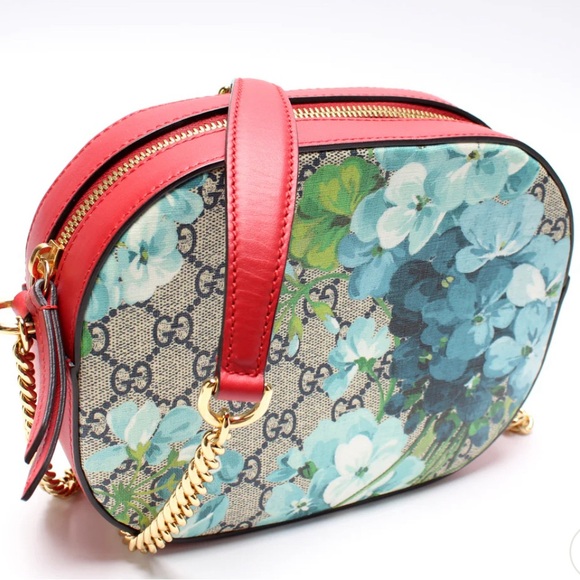 Gucci GG Supreme mini Blooms Chain Crossbody/Shoulderstrap - Picture 2 of 11